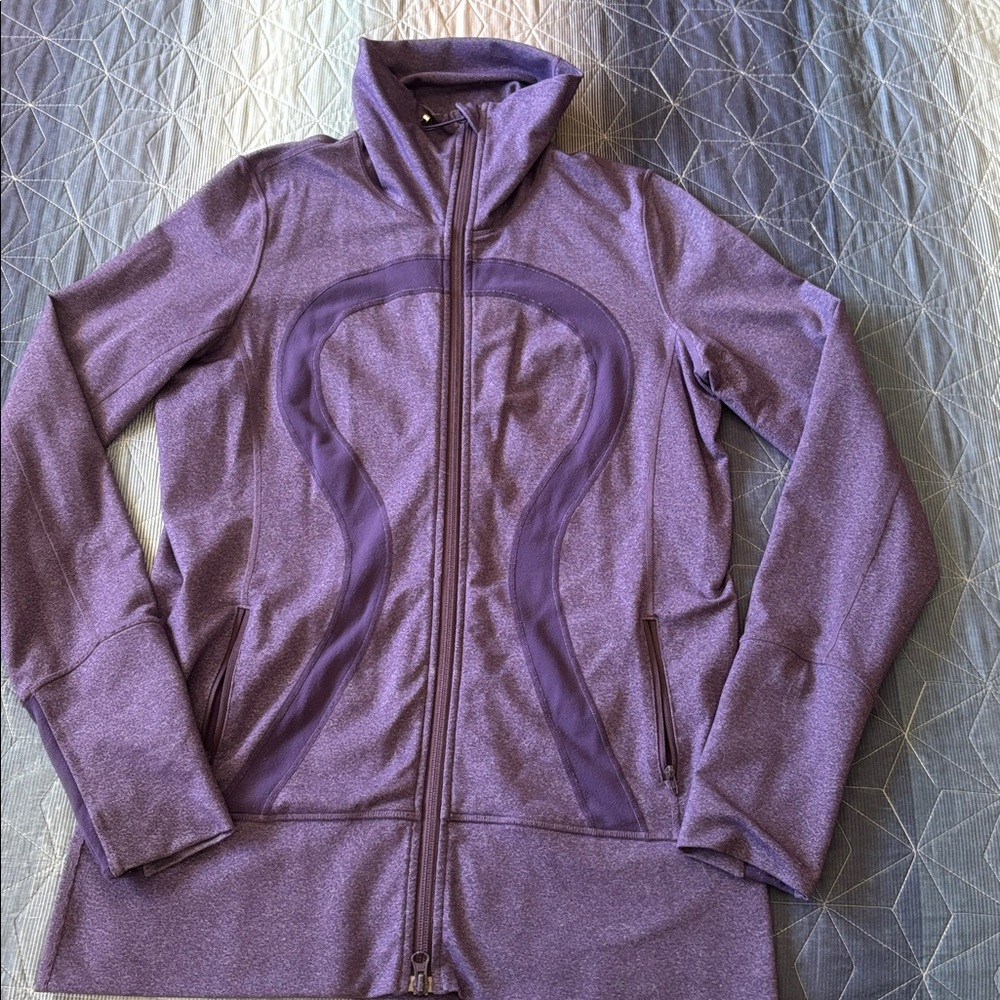 Lululemon Athletica Stride Purple Zip Up Jacket Size 10